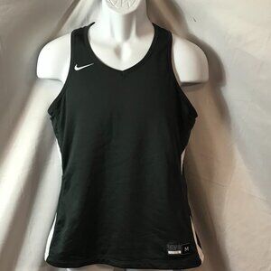 Nike Ladies Reversible White To Gray Athletic Sport Cut Tennis Style Tank Top